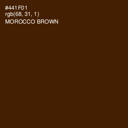 #441F01 - Morocco Brown Color Image