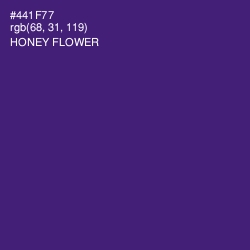 #441F77 - Honey Flower Color Image