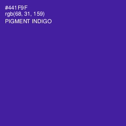 #441F9F - Pigment Indigo Color Image