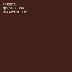 #44201A - Brown Derby Color Image