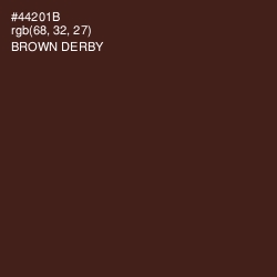 #44201B - Brown Derby Color Image