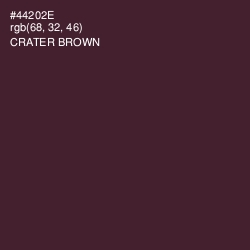 #44202E - Crater Brown Color Image