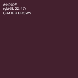 #44202F - Crater Brown Color Image