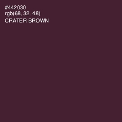 #442030 - Crater Brown Color Image