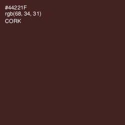 #44221F - Cork Color Image