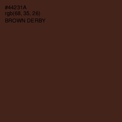 #44231A - Brown Derby Color Image