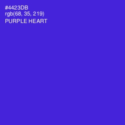 #4423DB - Purple Heart Color Image