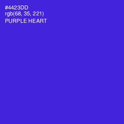 #4423DD - Purple Heart Color Image