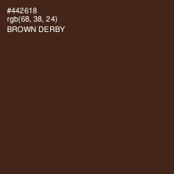 #442618 - Brown Derby Color Image