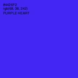 #4426F2 - Purple Heart Color Image