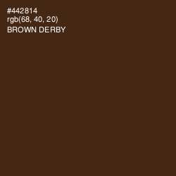 #442814 - Brown Derby Color Image