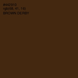 #442910 - Brown Derby Color Image