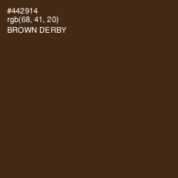 #442914 - Brown Derby Color Image