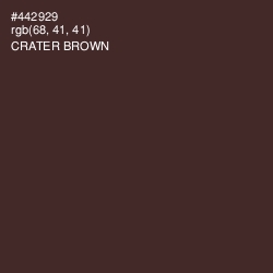 #442929 - Crater Brown Color Image