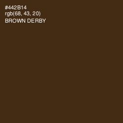 #442B14 - Brown Derby Color Image