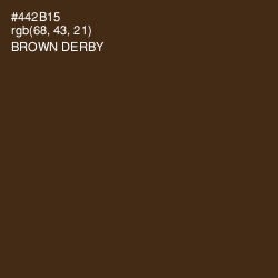 #442B15 - Brown Derby Color Image