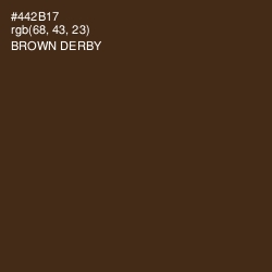 #442B17 - Brown Derby Color Image