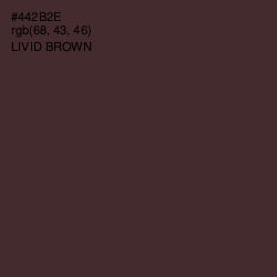 #442B2E - Livid Brown Color Image