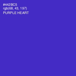 #442BC5 - Purple Heart Color Image