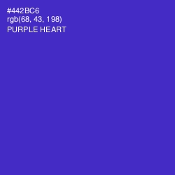 #442BC6 - Purple Heart Color Image