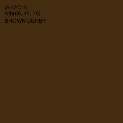 #442C10 - Brown Derby Color Image