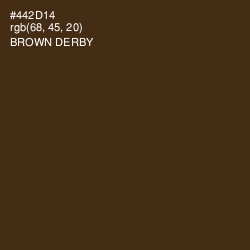 #442D14 - Brown Derby Color Image