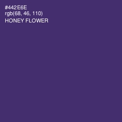 #442E6E - Honey Flower Color Image