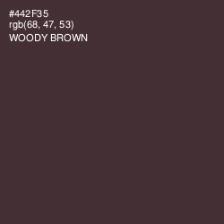 #442F35 - Woody Brown Color Image