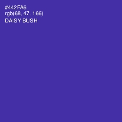 #442FA6 - Daisy Bush Color Image