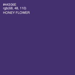 #44306E - Honey Flower Color Image