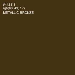 #443111 - Metallic Bronze Color Image