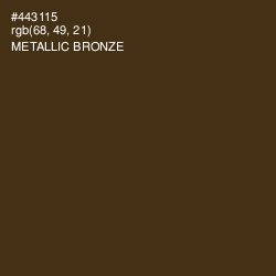 #443115 - Metallic Bronze Color Image
