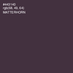 #443140 - Matterhorn Color Image