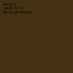 #443212 - Metallic Bronze Color Image