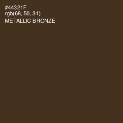 #44321F - Metallic Bronze Color Image