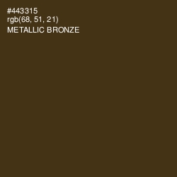 #443315 - Metallic Bronze Color Image