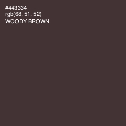 #443334 - Woody Brown Color Image