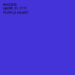 #4433D9 - Purple Heart Color Image