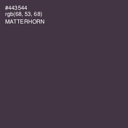 #443544 - Matterhorn Color Image