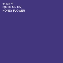 #44357F - Honey Flower Color Image