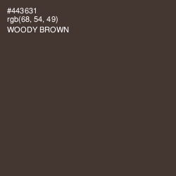 #443631 - Woody Brown Color Image