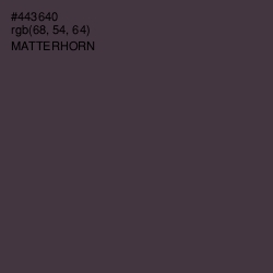 #443640 - Matterhorn Color Image