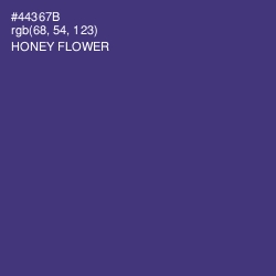 #44367B - Honey Flower Color Image