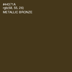 #44371A - Metallic Bronze Color Image