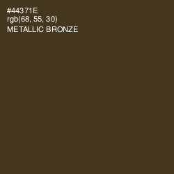 #44371E - Metallic Bronze Color Image