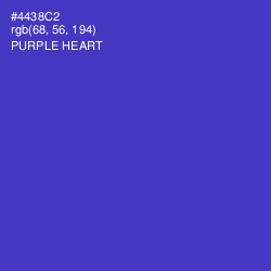 #4438C2 - Purple Heart Color Image