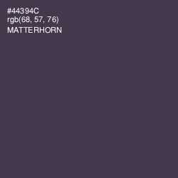 #44394C - Matterhorn Color Image
