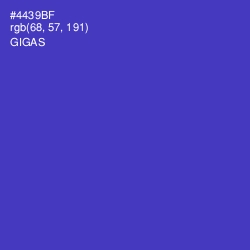 #4439BF - Gigas Color Image