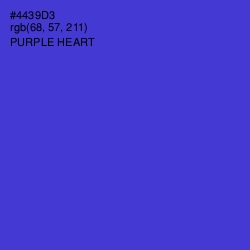 #4439D3 - Purple Heart Color Image