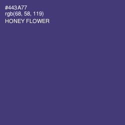 #443A77 - Honey Flower Color Image